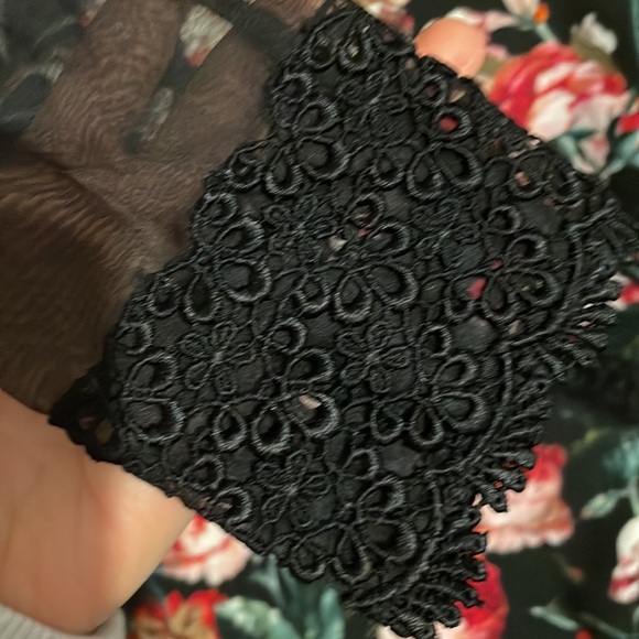 Chelsea28 Black Floral A Line Dress - Picture 3 of 6